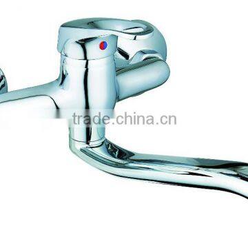 wall mounted single lever kitchen mixer tap