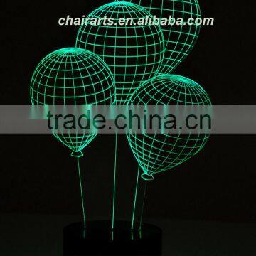 Innovative Acrylic 3D Led Decorative Night Table Lamp With Ballon