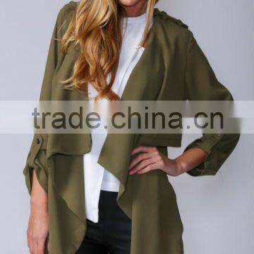 New Arrival Khaki 2014 Women Jackets & Latest Winter Jackets Design & 2014 New Design Women Jackets Woman Wear Winter Jackets