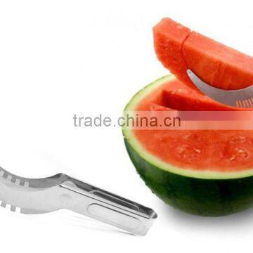 Amazon Hot Selling Stainless Steel Watermelon Slicewatermelon Slicer Corer Cutter Tong&server Stainless Steel Watermelon Slicer photo-2