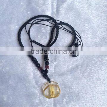 Top Quality Natural Rutilated Quartz Pendant Gold Jewelry For Decorations