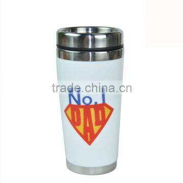 cheap white thermos travel coffee mug