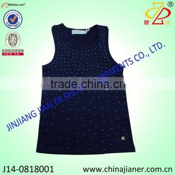 Top Newest Fashion Custom pearl kids girl vest For Sale