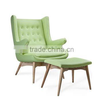 Lougue Style Hotel Room Chair Wood Frame Armchair YB70159 photo-3