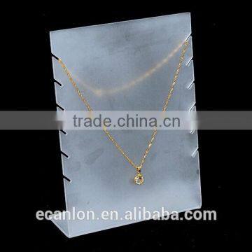 L shaped Acrylic necklace display for promotion