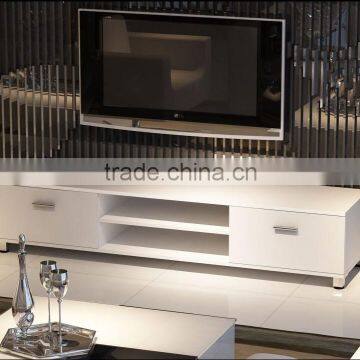 TV-2320 Black or White Gloss TV Stand With Drawers