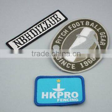 China Made Woven Merrowing Edged Embroidery Badge