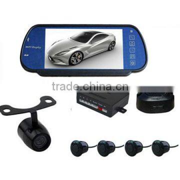 7inch rear view mirror parking sensor