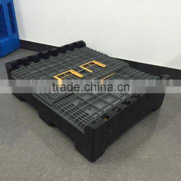 Grey Heavy Duty Collapsible Plastic Stacking Folding Pallet Tank Box photo-4