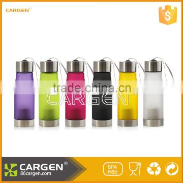 Hot sale custom plastic gym frosted tea drinking bottle