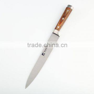 forged color wood handle slicing knife set