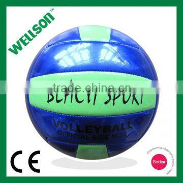 fluorescent PVC beach volleyball