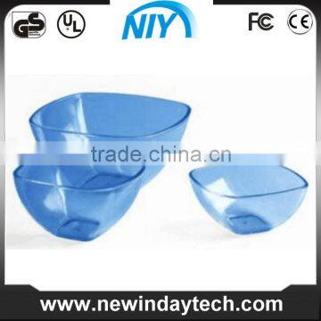 Plastic Acrylic Sandwich Bowl Colored Translucent photo-2