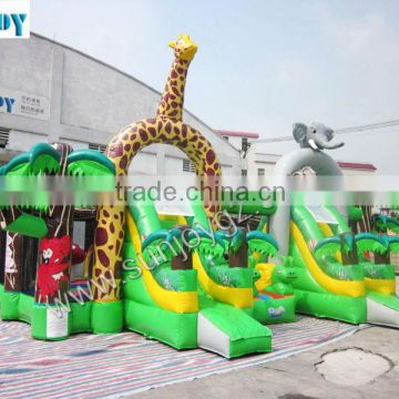 Sunjoy inflatable bouncer slide combo castle three parks combination