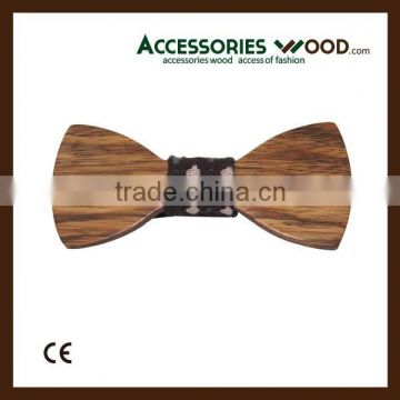 wholesale handmade men wooden bow tie with a gift bowtie box