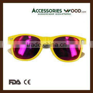 wood sunglasses polarized custom logo pc mix wood cat 3 uv400 sunglasses