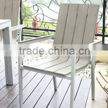 Outdoor wood plastic garden chair