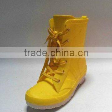 Bright Yellow PVC Kids Boot