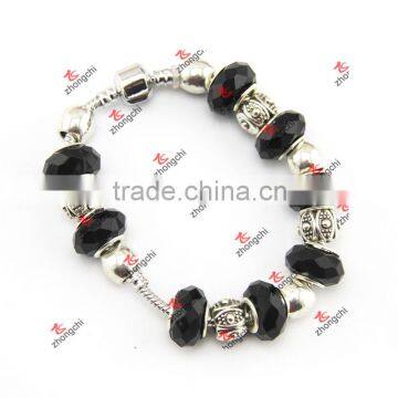 Fashion custom Black Charms Beads Bracelets Jewelry (DAE60229)