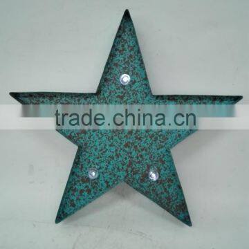 2016 Vintage 3D metal star LED marquee light