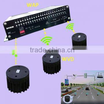 Wireless communication system comprised of magnetic sensors wireless vehicle detector and wireless Access point