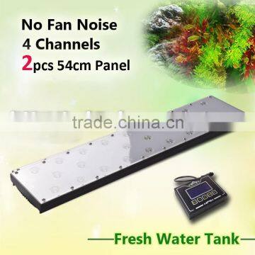 New freshwater light of DSunY dimmable programmable led aquarium light fast growth/vivid color/ slow accommodation with 2 panels