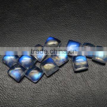 Natural Rainbow Moonstone Square Cabochon