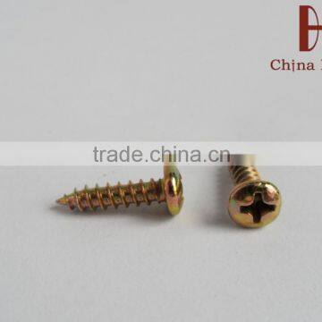 C1022 Yellow Zinc Pan Head Self Tapping Screw to Metal Sheet photo-2