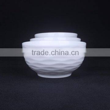 New Chinese Embossed Porcelain Rice Bowl photo-3