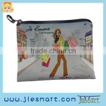 JSMAR Change purse sublimatin photo bag digital microfiber custom bag