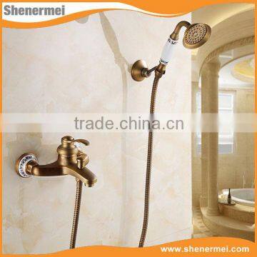 0.6-0.8MPA antique brass bathroom faucet