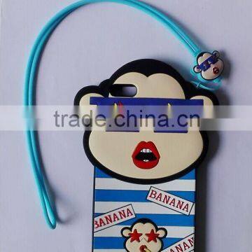 New Arrival and new design Silicon case with necklace lanyard For Apple Iphones