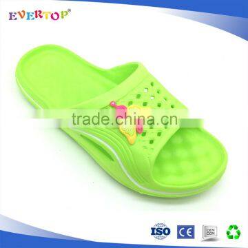 2016 Fuzhou factory New Arrival cartoon green sandals Shoes Outdoor kids slippers girls footwear