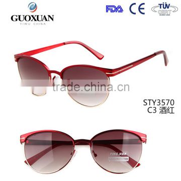 YWGX FDA CE UV400 Certification Women Loved Pink Cat Eye Retro Sunglasses Vintage Cat Glasses