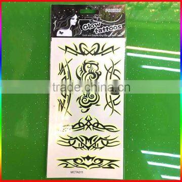Body Skin Tattoo Sticker Glow in the Dark Tattoo photo-2