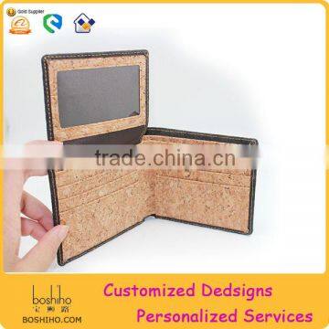 BOSHIHO 2016 Wholesale Eco Friendly Portugal Cork Wallet