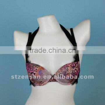 women hot images animal printing sexy bra