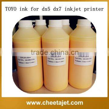 High quality vivid color odorless toyo eco solvent ink for dx4 dx5 dx7 printer