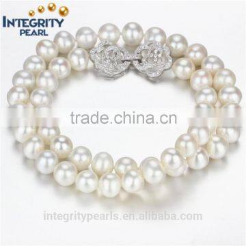 10mm AA off round white fashion new design pearl necklace, bridal pearl necklace