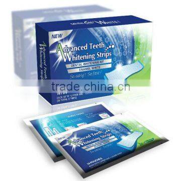 New Teeth Whitening Strip With Instruction and Shade Guide,Gel Strip,Better Price,Better quality