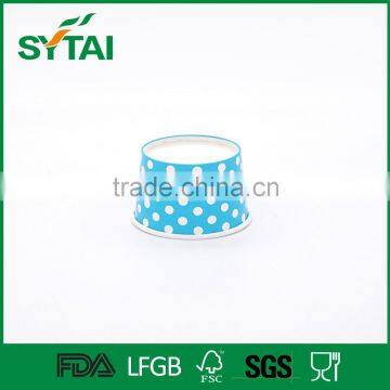 Wholesale Disposable Wave Point Pattern Printed Ice Cream Paper Cup photo-3