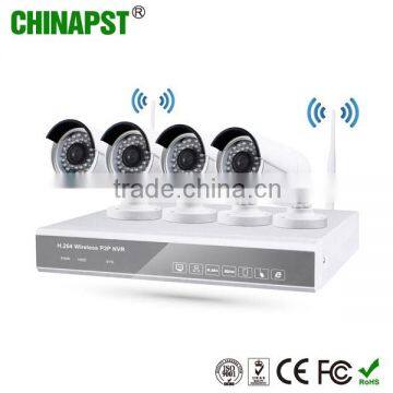 Factory price Wifi bullet camera 960P cctv security system 4ch wifi nvr kit PST-WIPK04BH