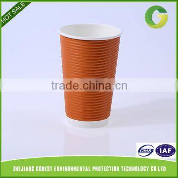 Gobest Good Reputation Factory Price Ripple Wall Bottom Paper Cup Price