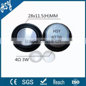 High End Cheap 28mm 3w 4ohm Speaker for Bluetooth