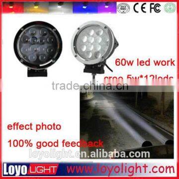 led focus light 60w work light pencil beam for Trucks ATV JEEP