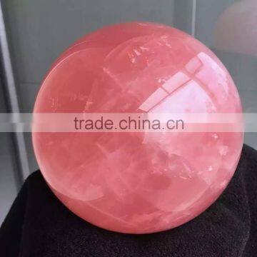 Lovely natural rose quartz crystal ball sphere for sale
