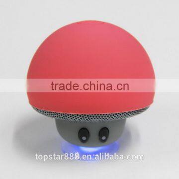 Cute mushroom bluetooth speaker , Fasion mini speaker with sucker , good Promotion gift speaker.
