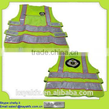 safety mesh yellow vest for traffical