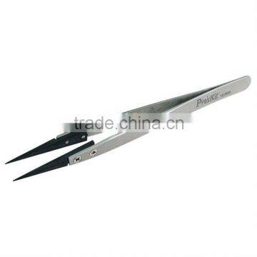 BRAND Proskit TZ-300A Static Dissipative Soft Tip Tweezer (Fine Tips) 130mm