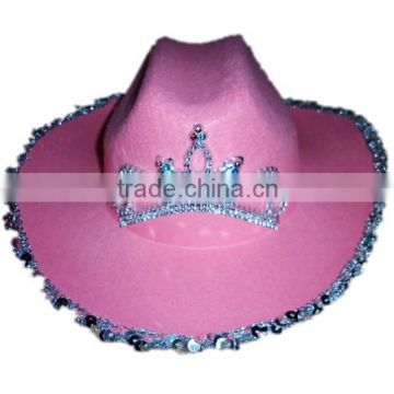 Masquerade hat cowgirl hat